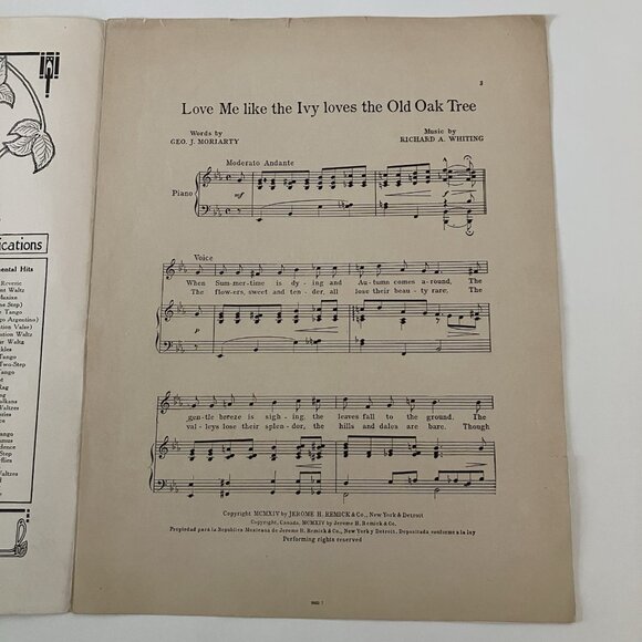 1910s Vintage Sheet Music WW1 In the Heart of the City That Has No Heart - Picture 12 of 16